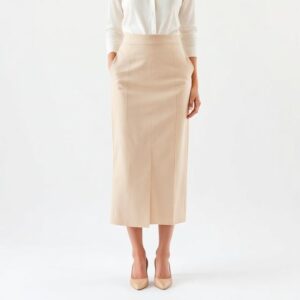 bézs midi szoknya